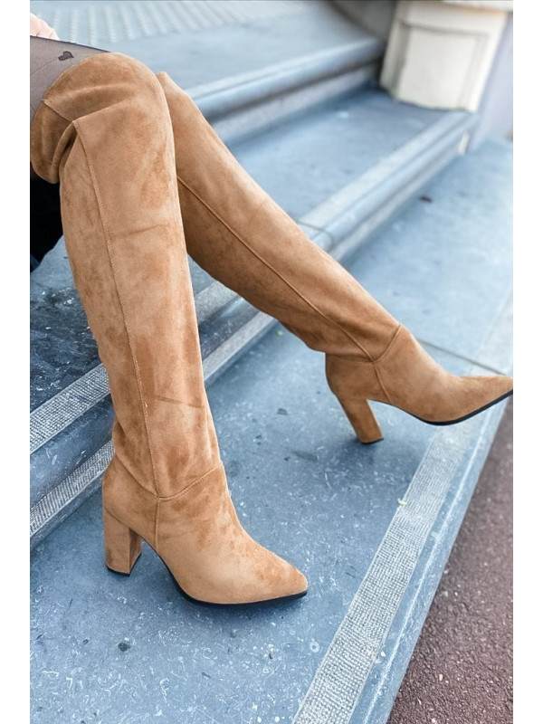 Bottes Aprile Camel Suedine - Les Petites Bombes
