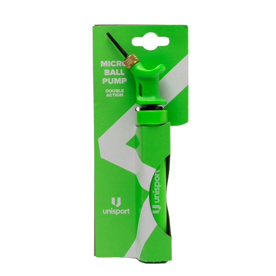Unisport Micro Pompe pour ballon Double Action - Vert