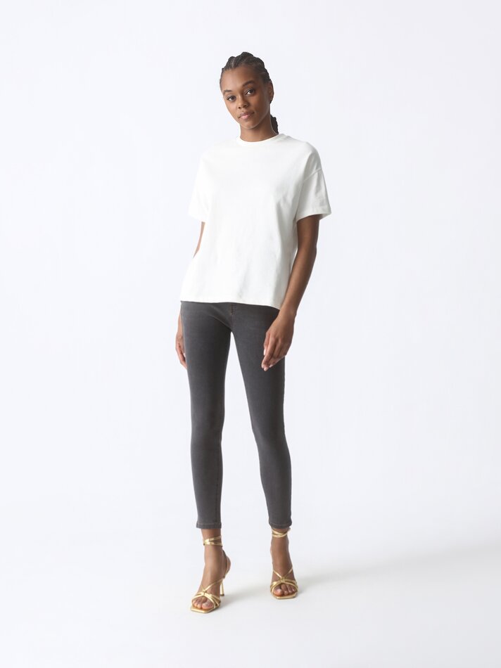 Calça jeans skinny - Cinza chumbo