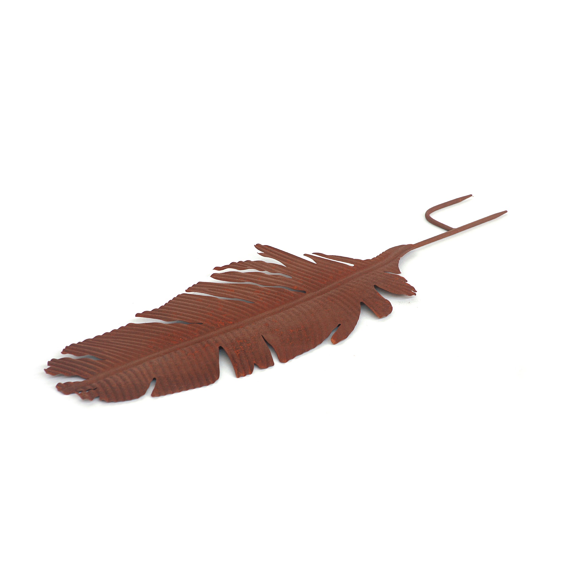 Gartenstecker 'Feder', rostbraun, T 2 cm, B 26 cm, H 85 cm günstig bestellen