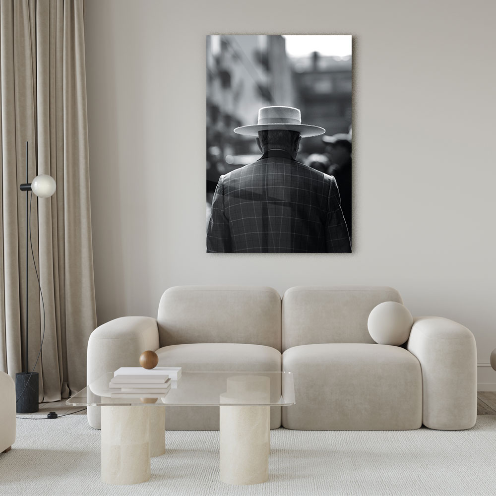 Walljar acryglas schilderij - Classy Men Acryglas schilderij - 120 x 180 cm