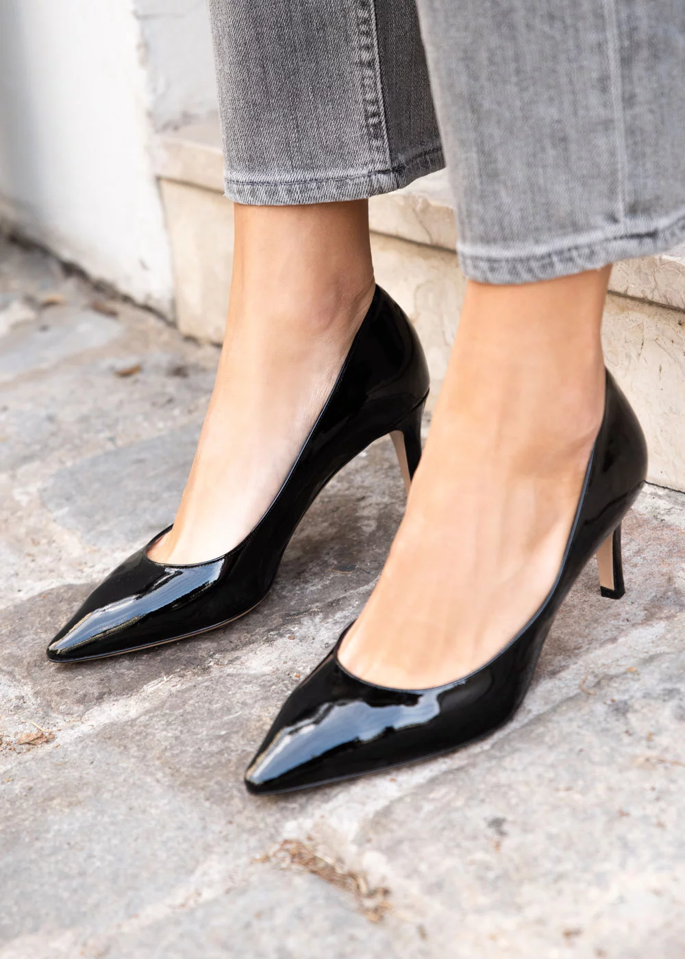 ESCARPIN RABELAIS VERNIS NOIR