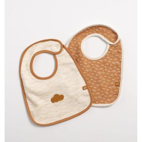Lot de 2 bavoirs Orsino - Beige - SAUTHON Baby déco