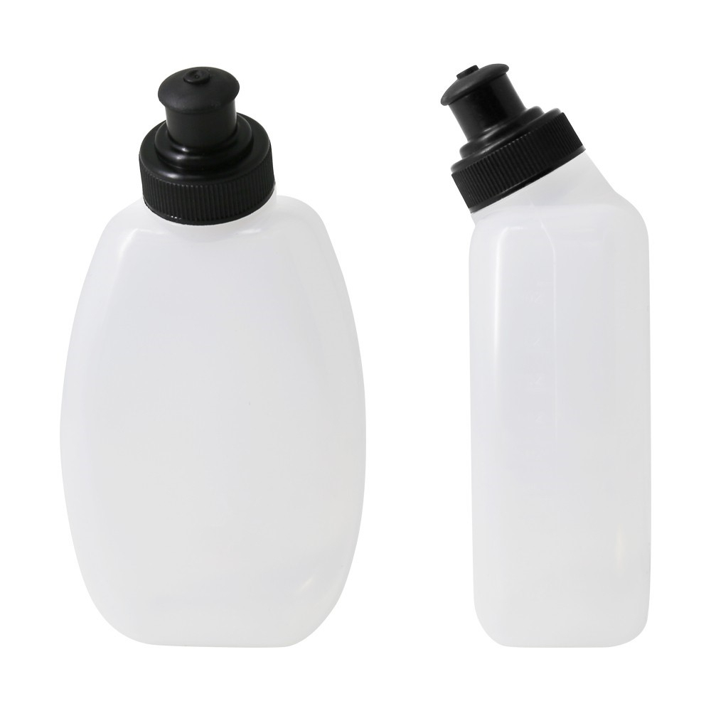 (2er Set) 175ml Ersatz Wasserflasche Sport Bauchgürtel Trinkflasche - Transparent
