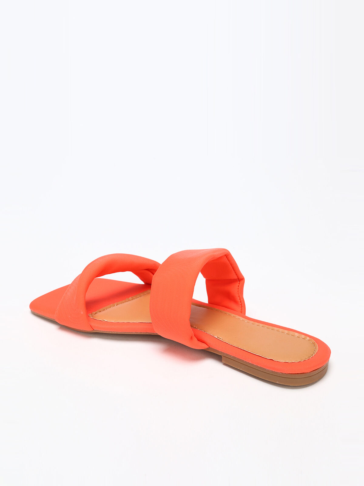 Mules à double brides- orange