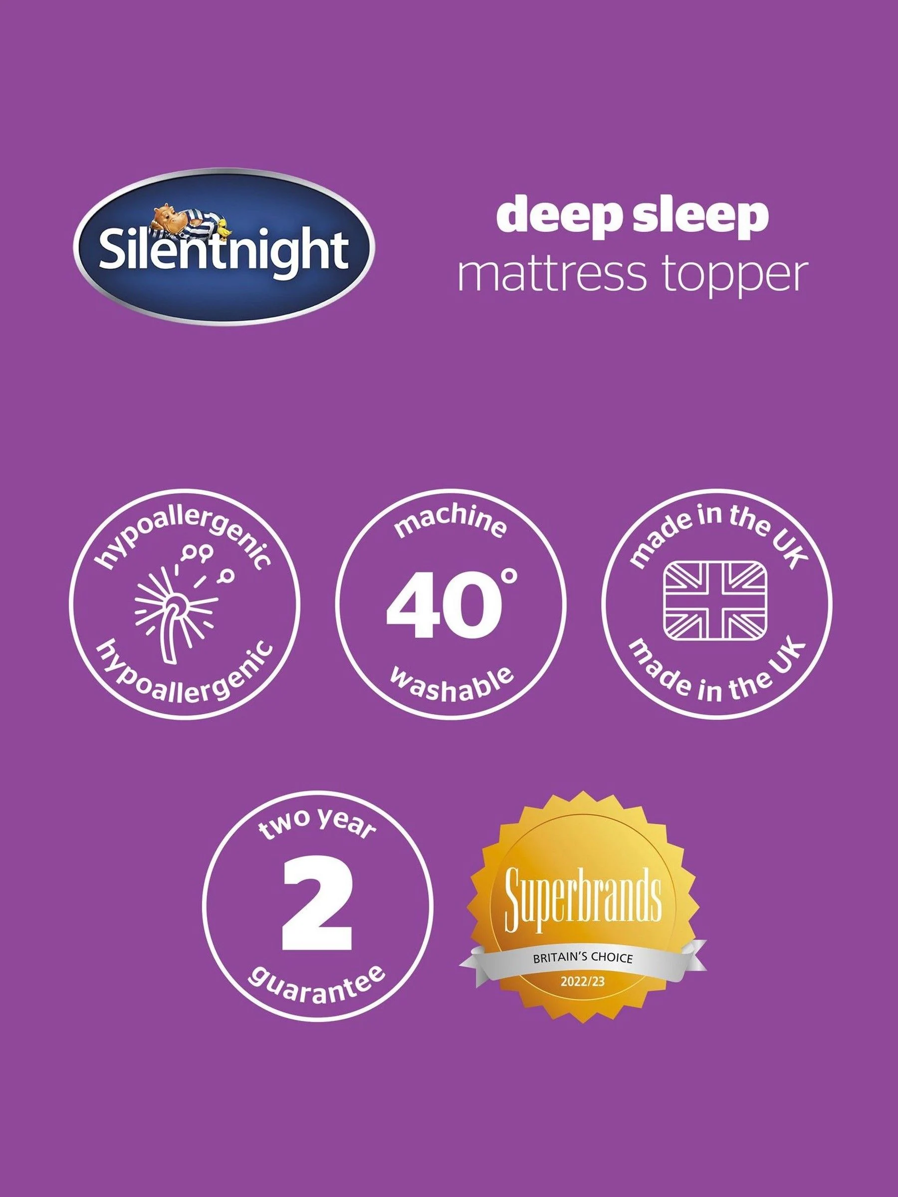 Silentnight Deepsleep dekmatras