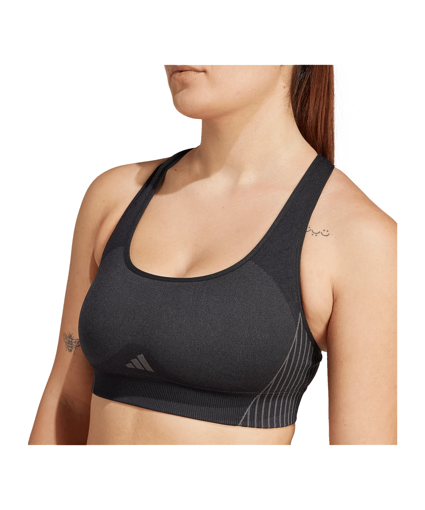 adidas Aeroknit Sport-BH Schwarz