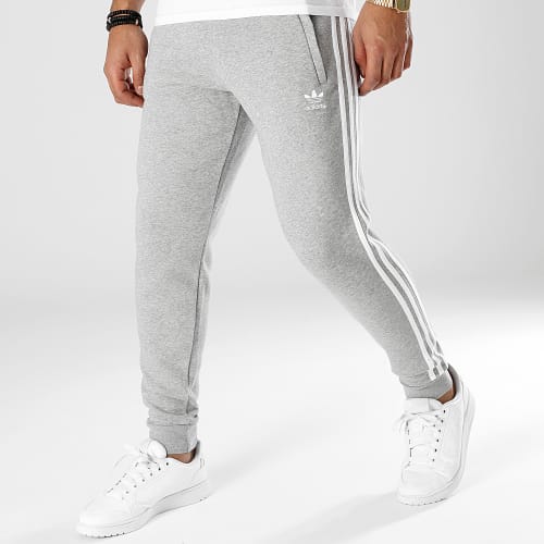 Pantalon Jogging A Bandes GN3530 Gris Chiné