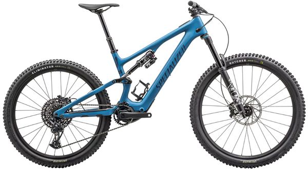 LEVO SL COMP CARBON GEN2 E-MTB Fully  satin mystic blue mystic blue metallic silver dust  S3
