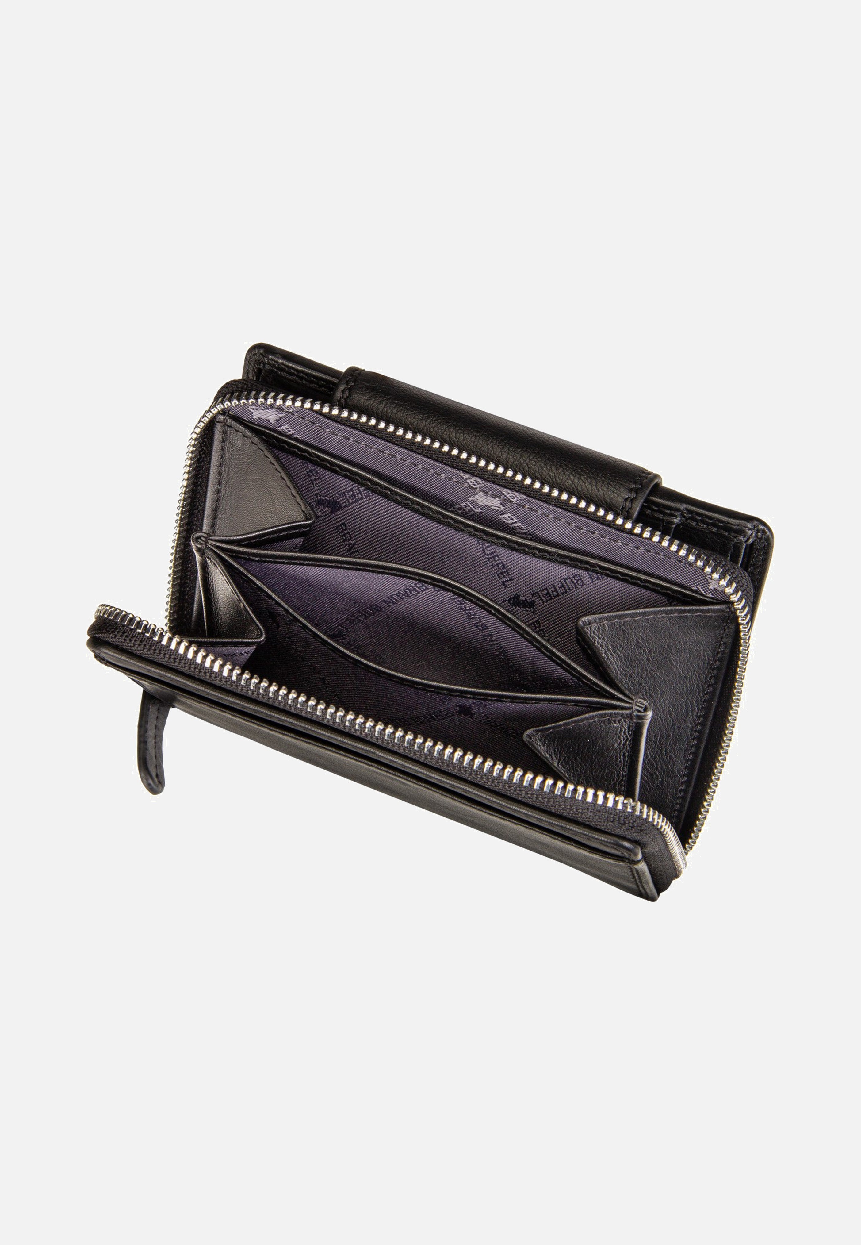 Golf RFID Zip-Wallet M 12Cs Black - Portemonnaie
