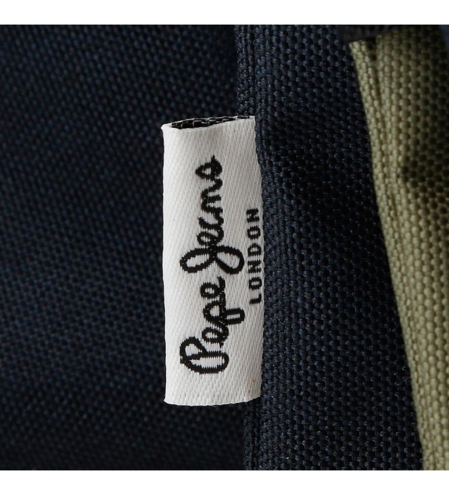 Mochila Pepe Jeans Cromwell com dois compartimentos, 45 cm, preta