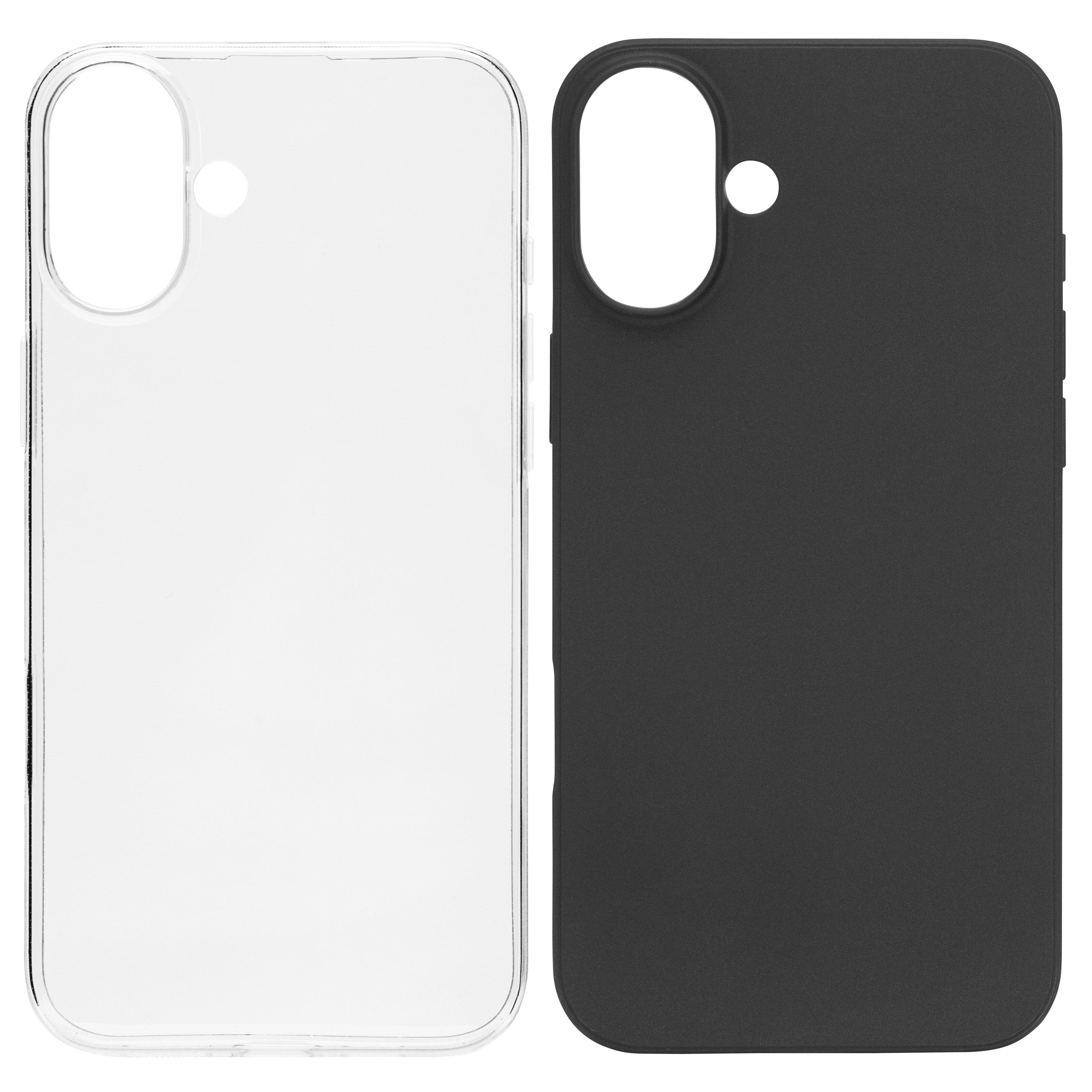 Linocell Second skin for iPhone 16 Plus Gjennomsiktig