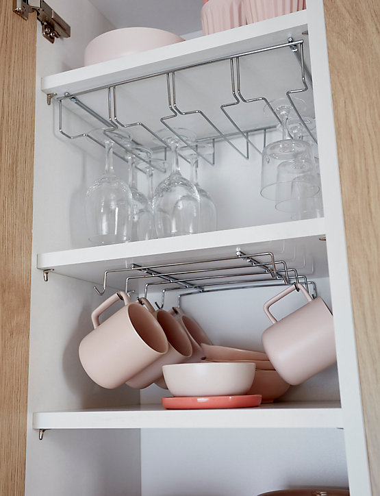 Support à fixer pour tasses Datil GoodHome L. 26,4 cm acier
