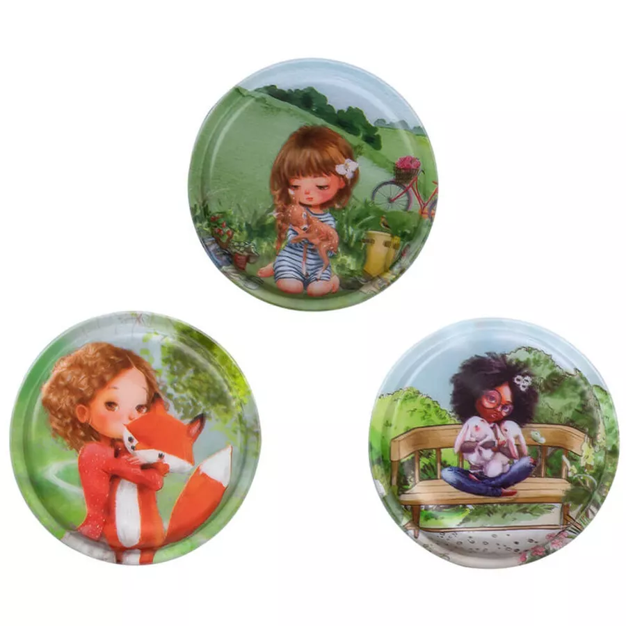 Belmil Patch Belmil Patches mit Klettverschluss Set 3-teilig I love my Animals