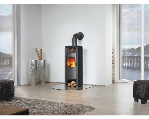 Hark Opera-B Grande keramische houtkachel, metrozwart, 7 kW