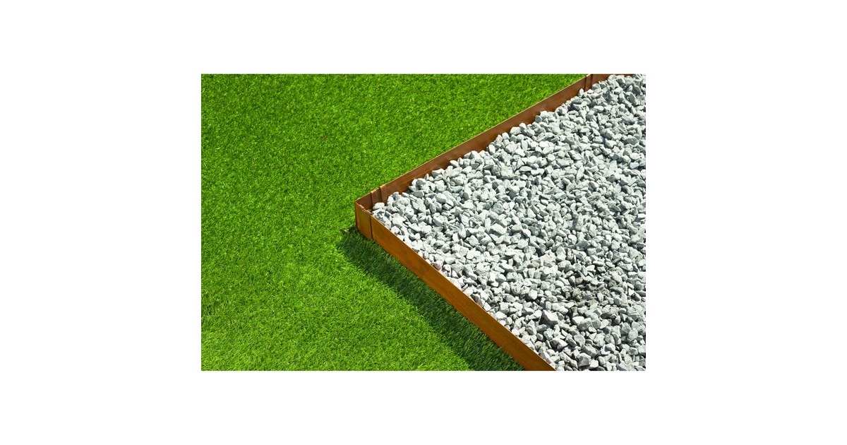 NatureBorderrand van Cortenstaal begrenzing  (3x H 10,2 x 91,4 cm, Incl. 4x grondpennen)