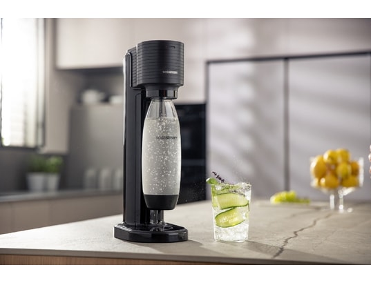 SODASTREAM - Machine à soda Gaia Noire - Pack 1 Bouteille 1L