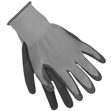 Werkhandschoenen latex grijs maat XL