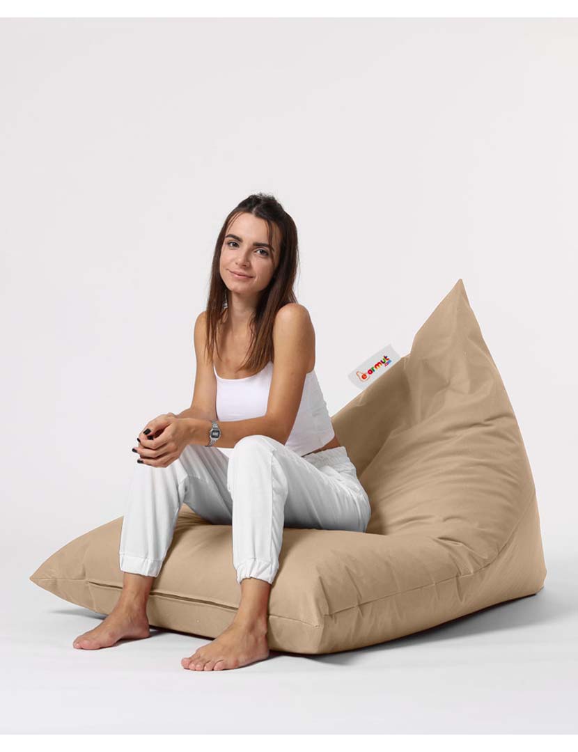 Large Pyramid Puff Bed Mink