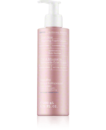 Korres Apothecary Wild Rose Care Clear Glow Cleansing Foam Cream 200ml