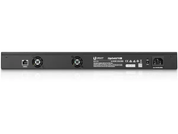 Ubiquiti EdgeSwitch ES-16-XG - Switch - L3 - Administreret - 12 x 10 Gigabit SFP    4 x 10 Gigabit Ethernet - monterbar på stativ - AC 120/230 V / DC 16 - 25 V