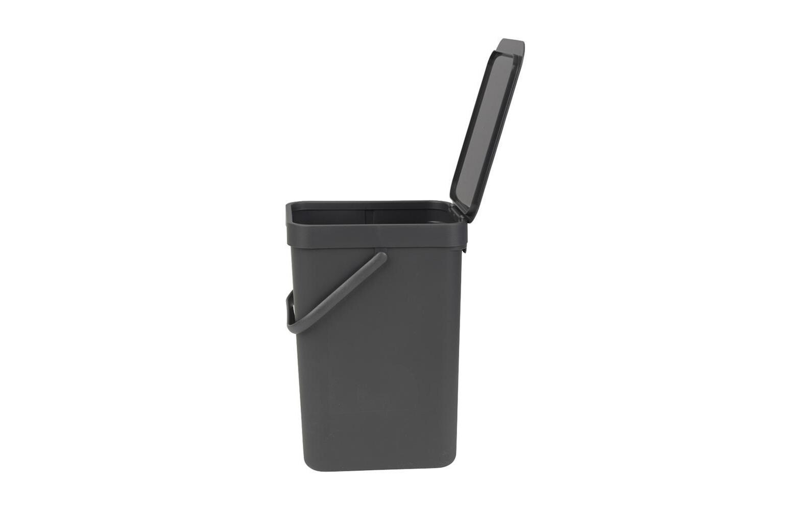 Recyclingbehälter Sort & Go 12 l, DunkelgrauMülleimer