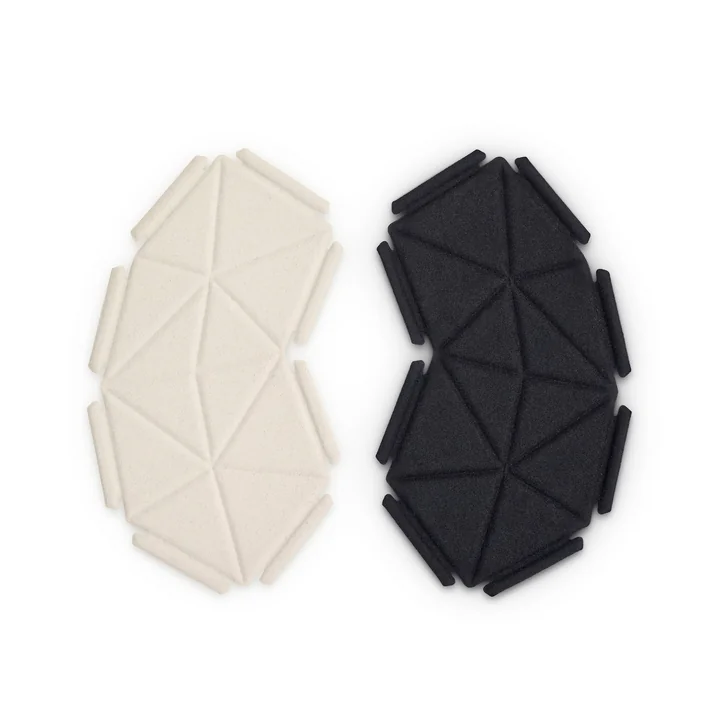 Kvadrat - Clouds 8er-Set, Divina 191 (schwarz) / Divina 106 (weiss)