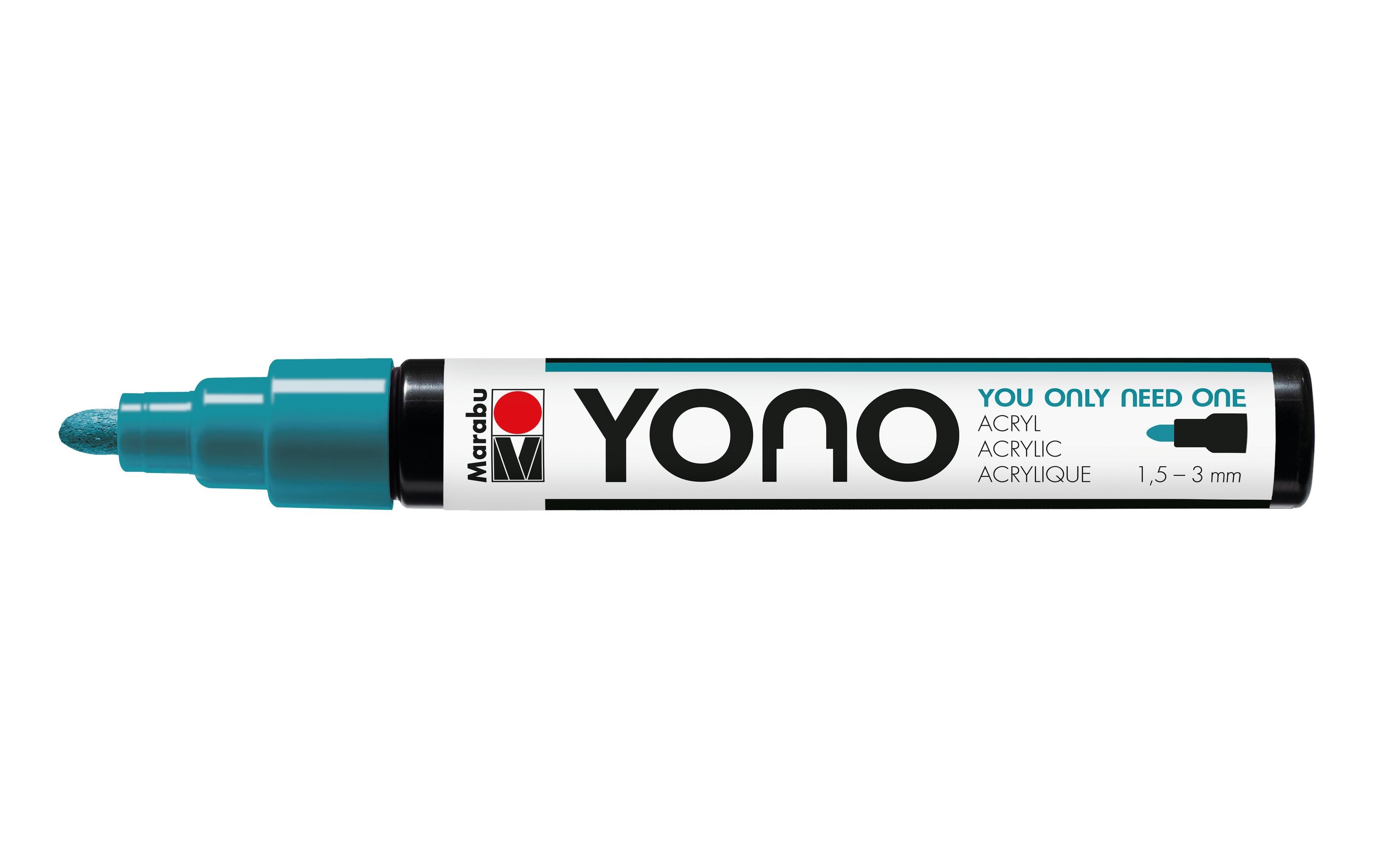 Acrylmarker YONO 1.5 - 3 mm TürkisAcrylstift für alle Fälle