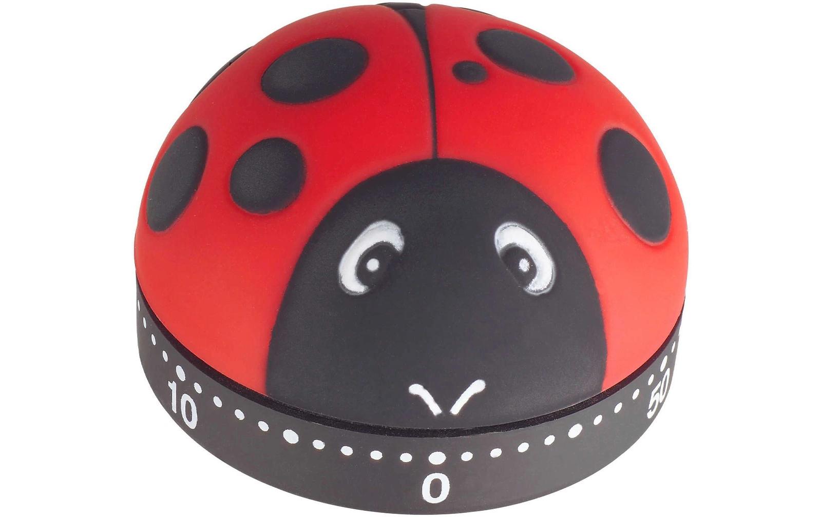 Küchentimer Marienkäfer Rot/SchwarzTimer für die Küche in Marienkäfer Design