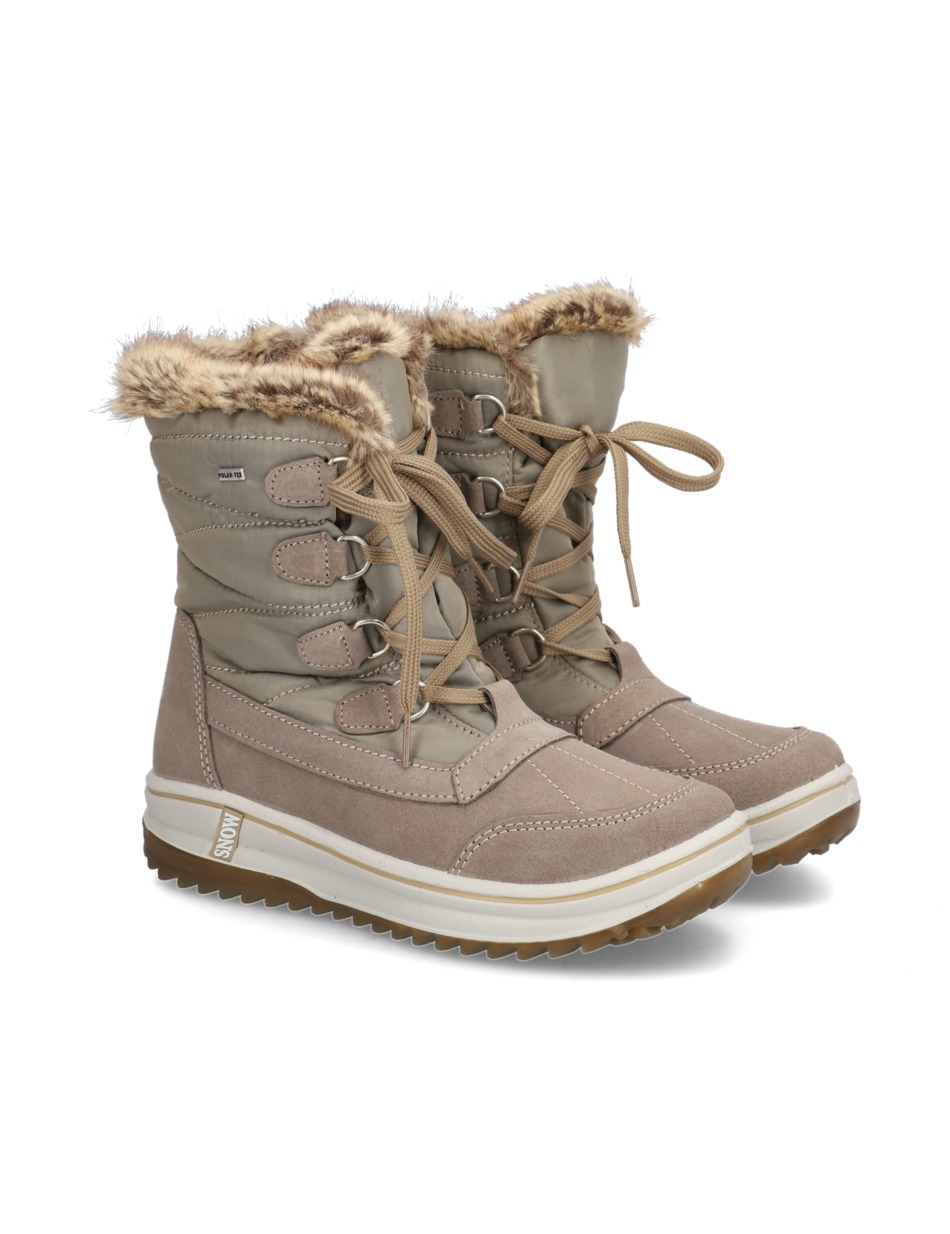 Lederkombination Snowboot