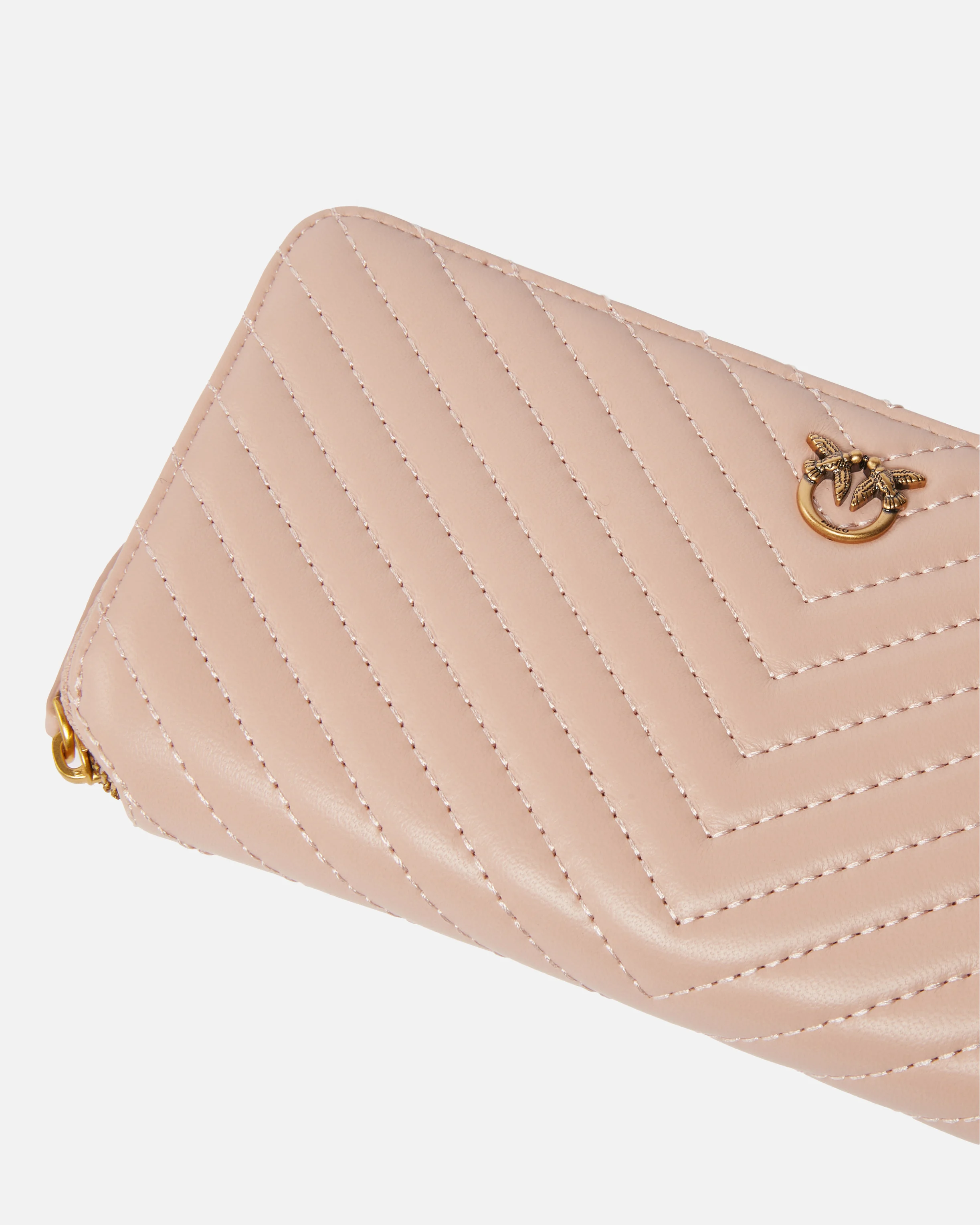 Portefeuille à contour zippé | Rose