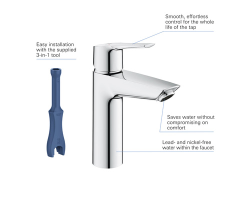 GROHE START 2021 chromen wastafelmengkraan 23575002