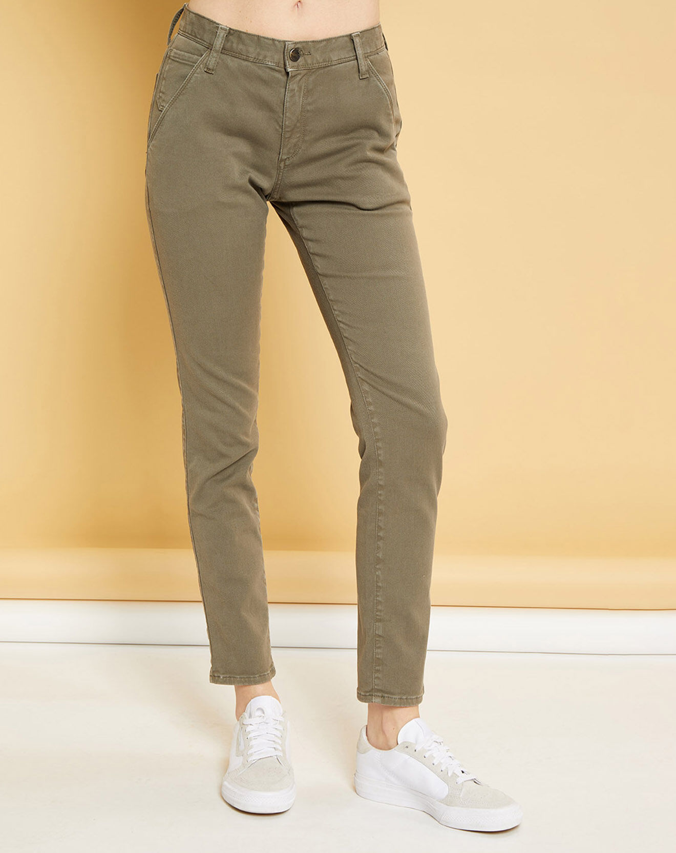 Acquaverde Jean droit Natural Mels vert algue