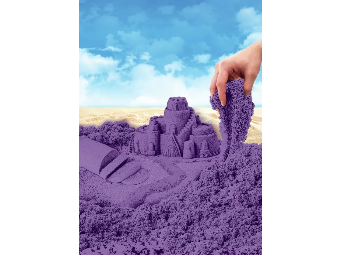 Kinetic Sand KNS RFL 2lb Colour Purple GML, Kinetisk sand til børn, 3 År, Ikke giftig, Lilla