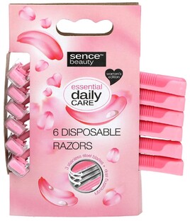 SenceBeauty Wegwerpscheermesjes 6ST