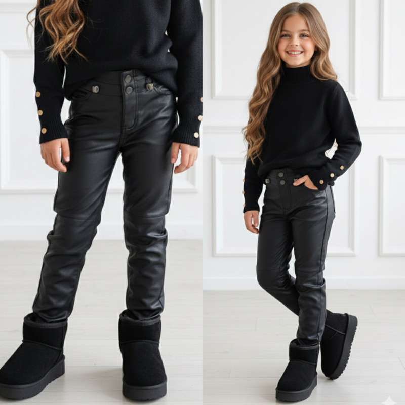 Shine Rebel Coated Pants - Zwart