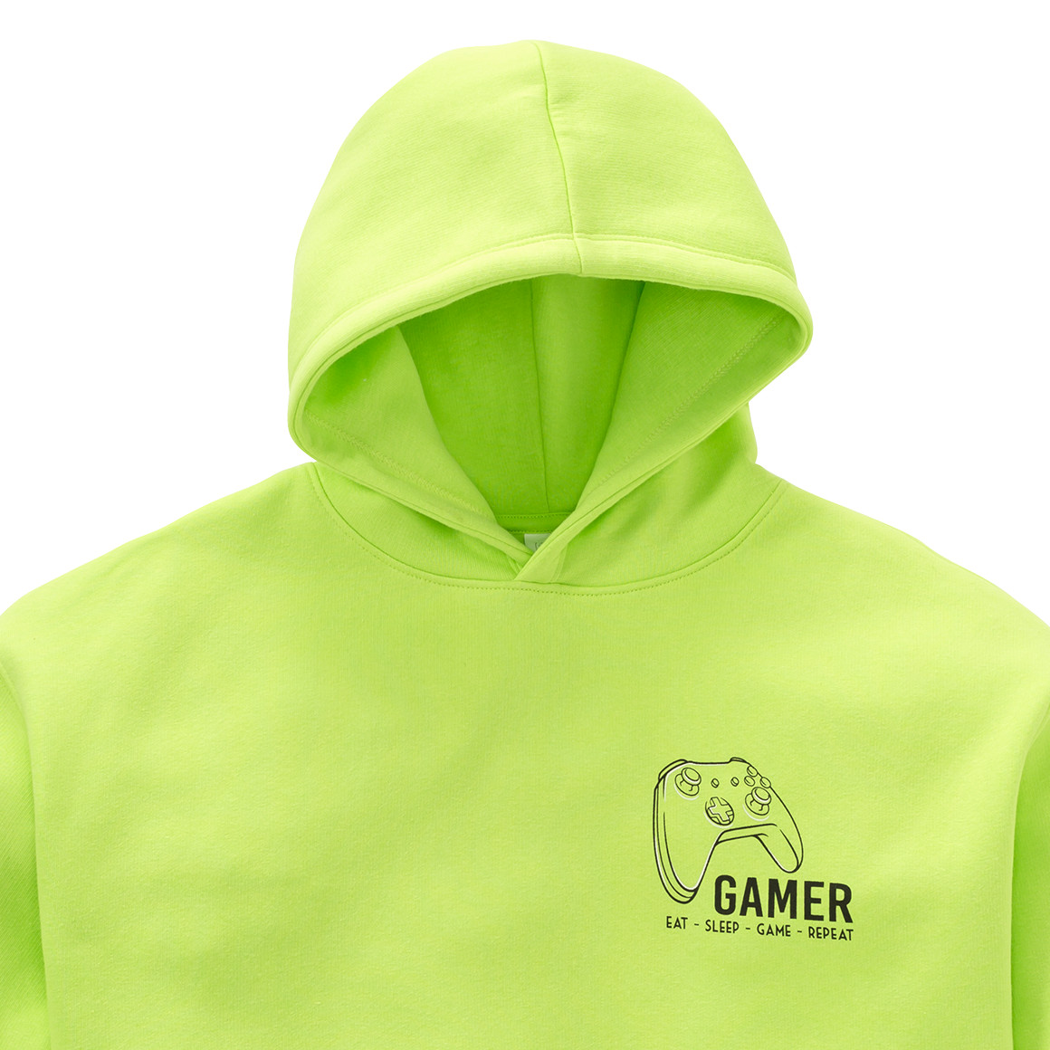 Beatwear Jungen Hoodie mit Schriftzug neongrün