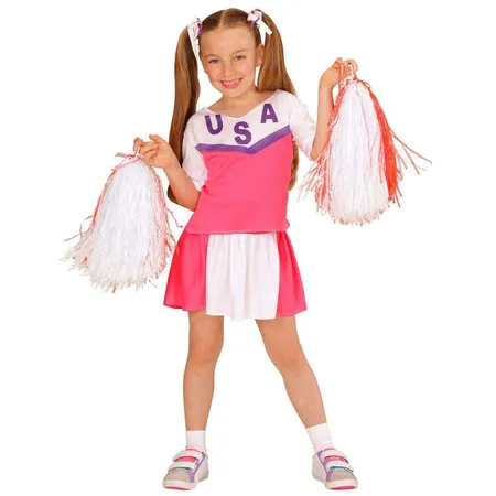Widmann Kinderkostüm Cheerleader, Top und Rock, 128