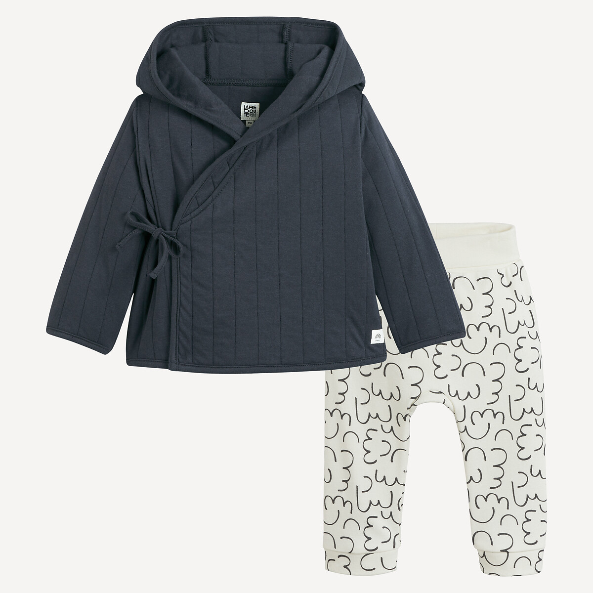 COLEÇÃO LA REDOUTE<br>Conjunto de 2 peças, jaqueta com capuz e calça