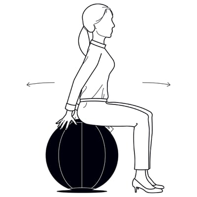 Sitzball Wollfilz
