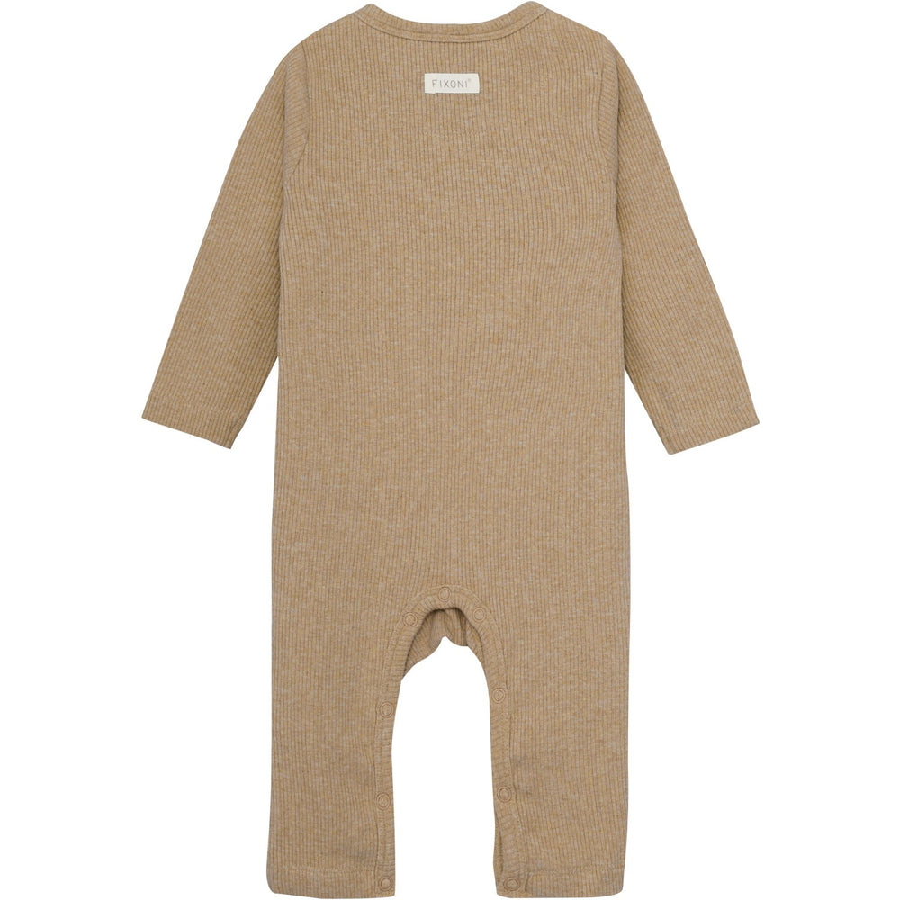 Køb FIXONI Macaroon Melange Romper LS Mélange Rib