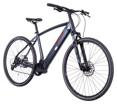 VTC Électrique BH Atom Cross Shimano Altus 8V 500 Wh 700 mm Gris Plata 2023 - Produit Reconditionné