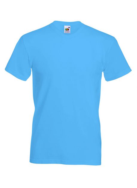 Fruit of the Loom SS034 - T-shirt Col V Confort Doux et Durable