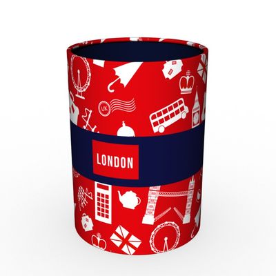 Quo Vadis Union Jack - Pot à crayons métallique