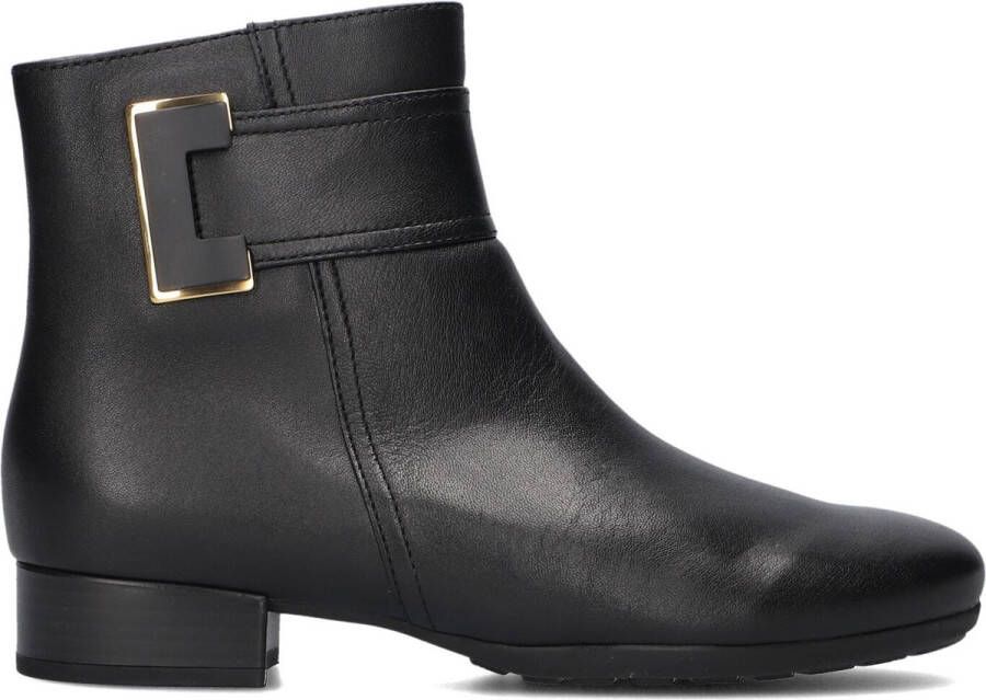 GABOR Enkellaarsjes Dames 712 Maat: 36 Materiaal: Leer Kleur: Zwart