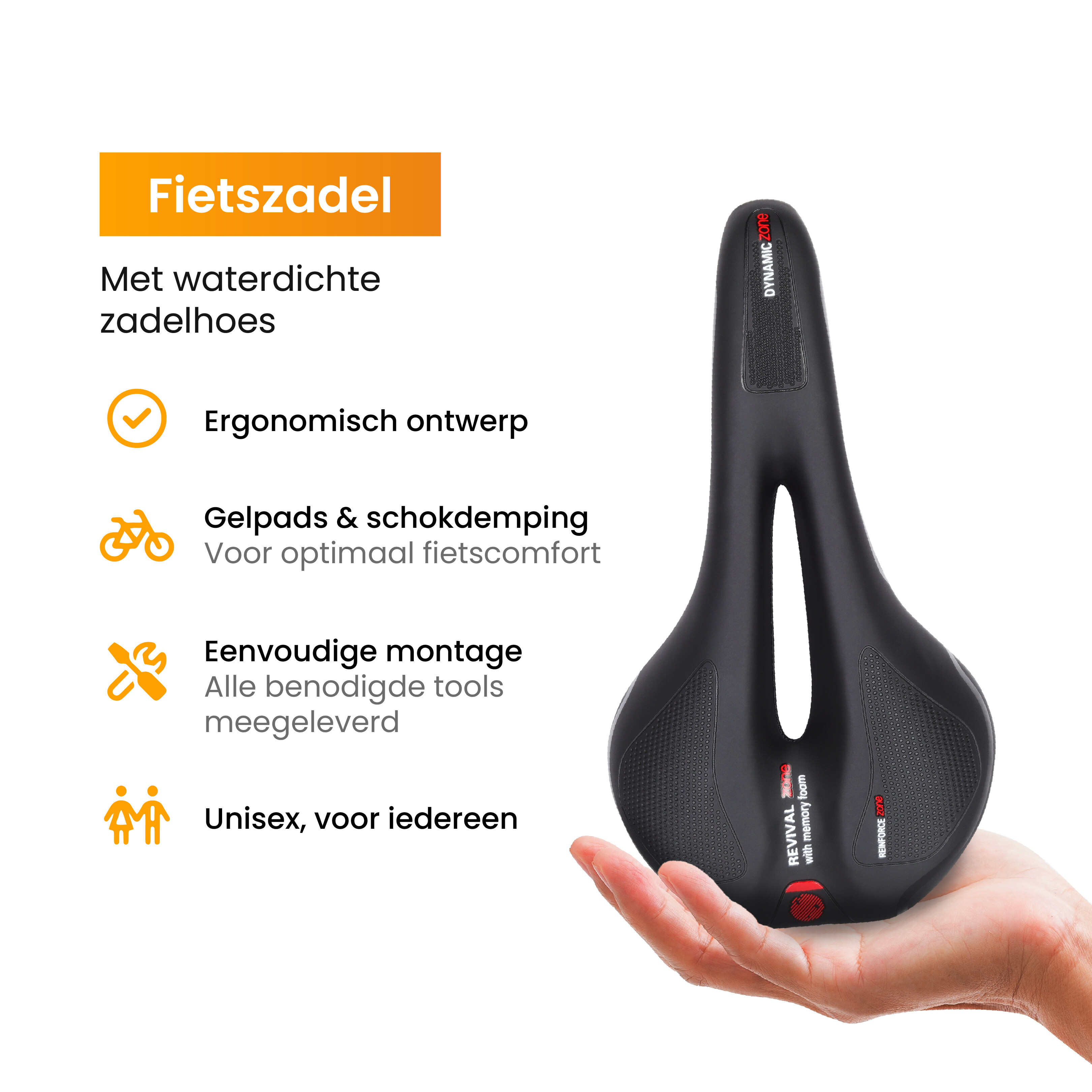 R2B Fietszadel Geschikt voor Racefiets/Mountainbike