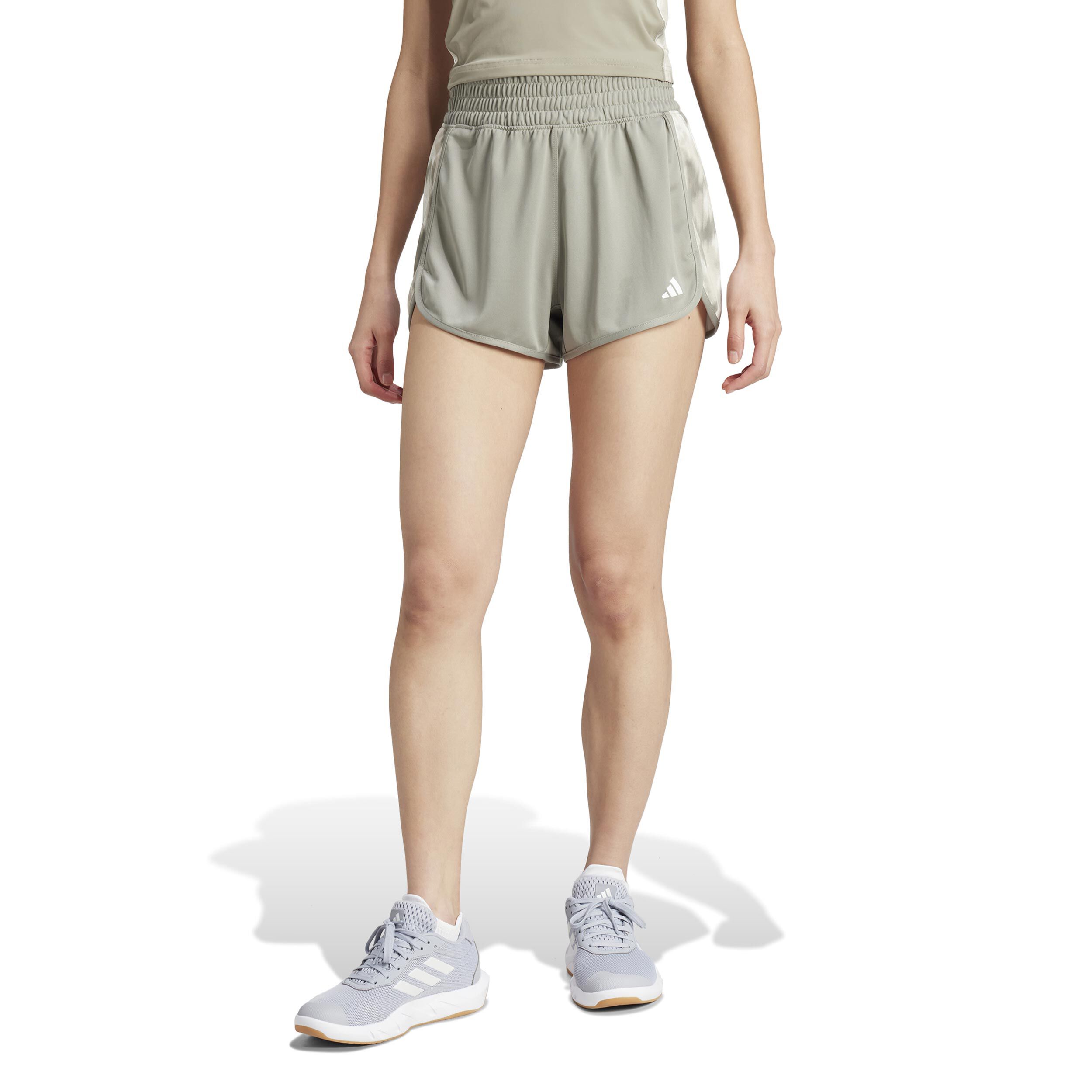 adidas Pacer Flower Knit Shorts Femmes - Sauge