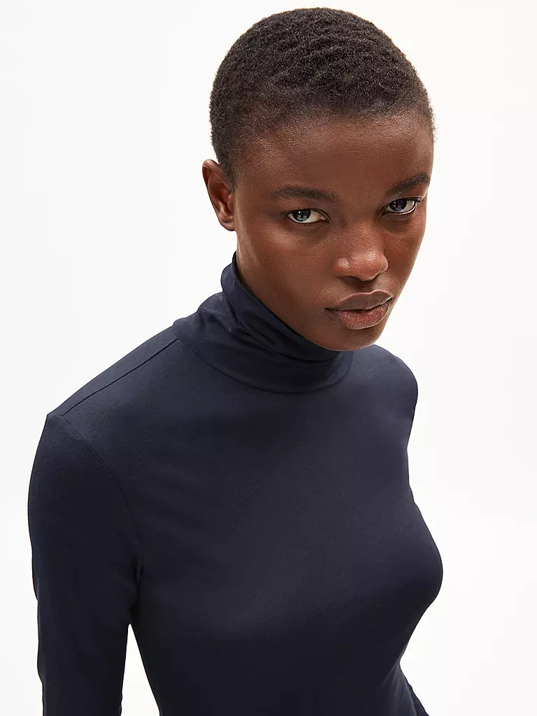 ARMEDANGELS Rollkragenshirt GRAZILIAA dunkelblau