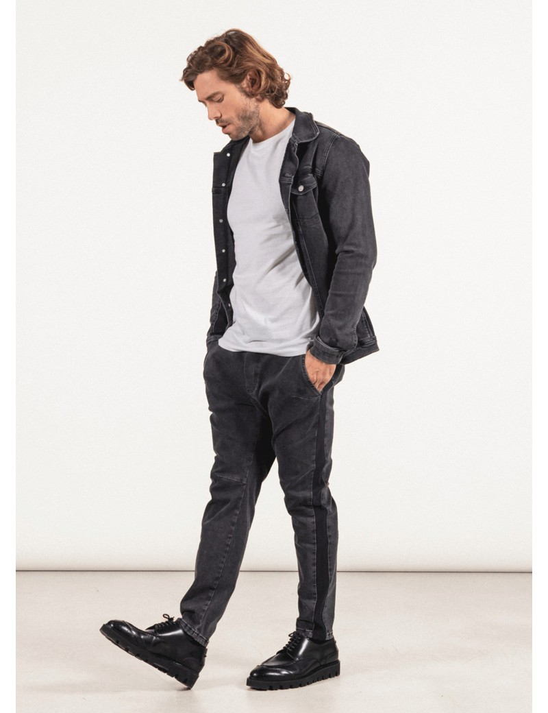 HBT DENIM CHIC | CHRIS BAND PANTALON HOMME NOIR