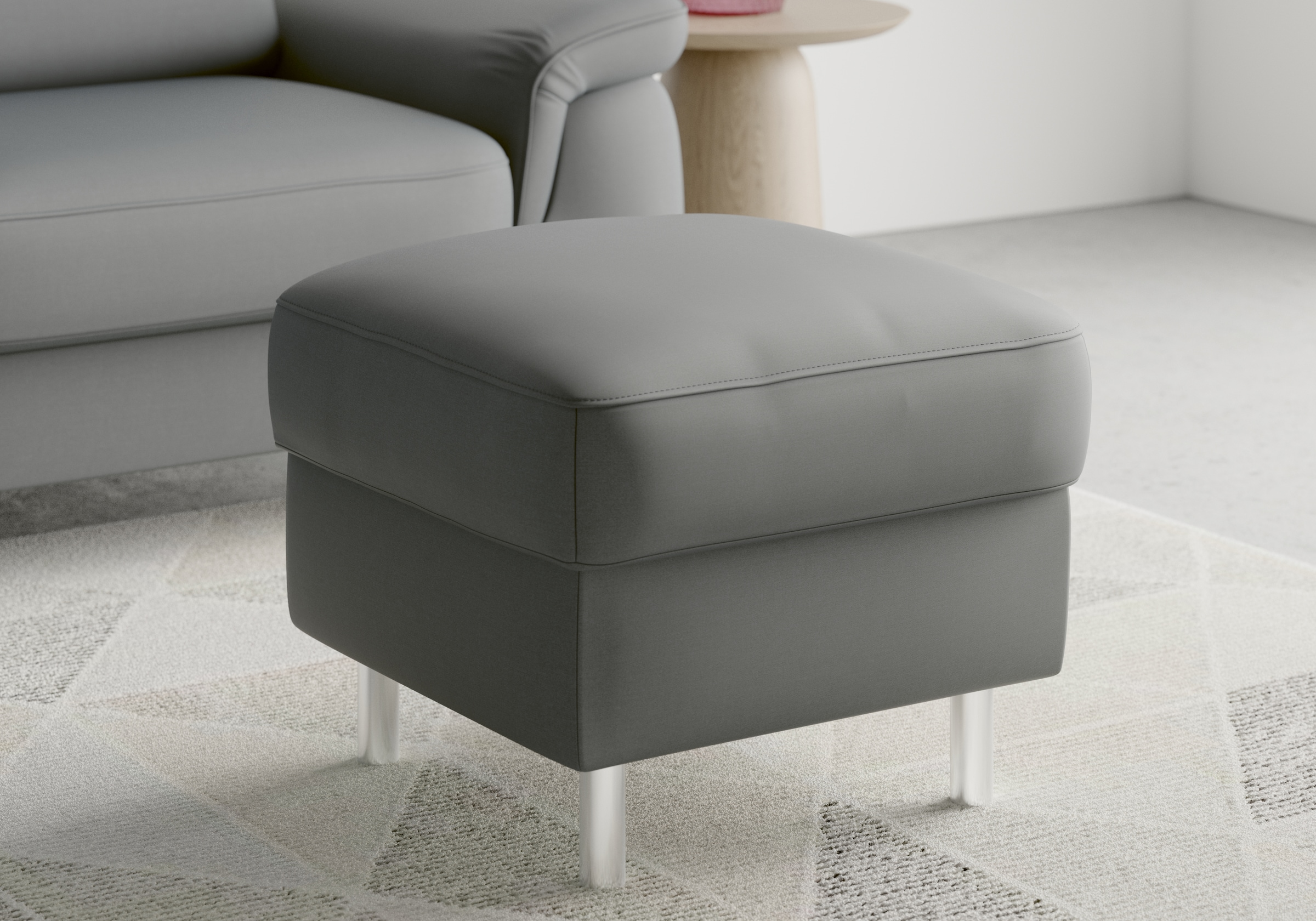 sit&more Stauraumhocker »Sinatra« Sitzfläche ist abnehmbar, chromfarbene Metallfüsse